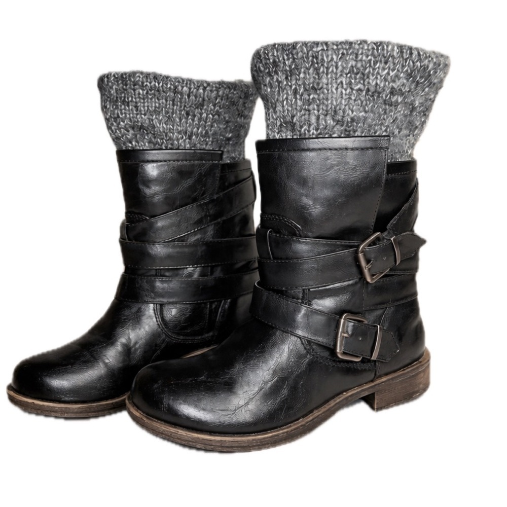 Sugar Intzy Women Round Toe Synthetic Mi…